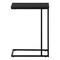 Monarch Specialties Accent Table, C-shaped, End, Side, Snack, Living Room, Bedroom, Black Laminate, Black Metal I 3467 - alternate 4